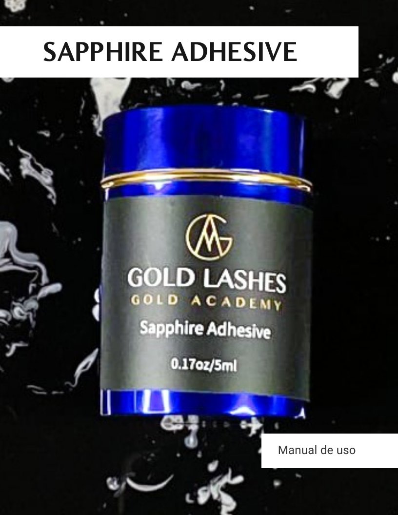 adhesivo gold lashes sapphire