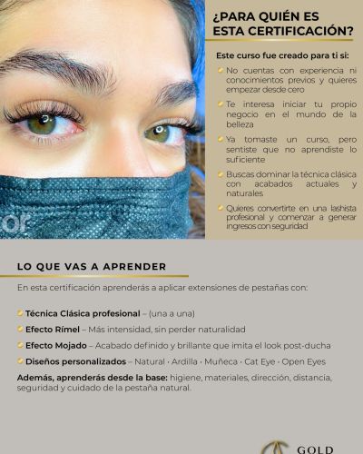 CERTIFICACIÓN GOLD LASHES NATURAL EXPERT ONLINE