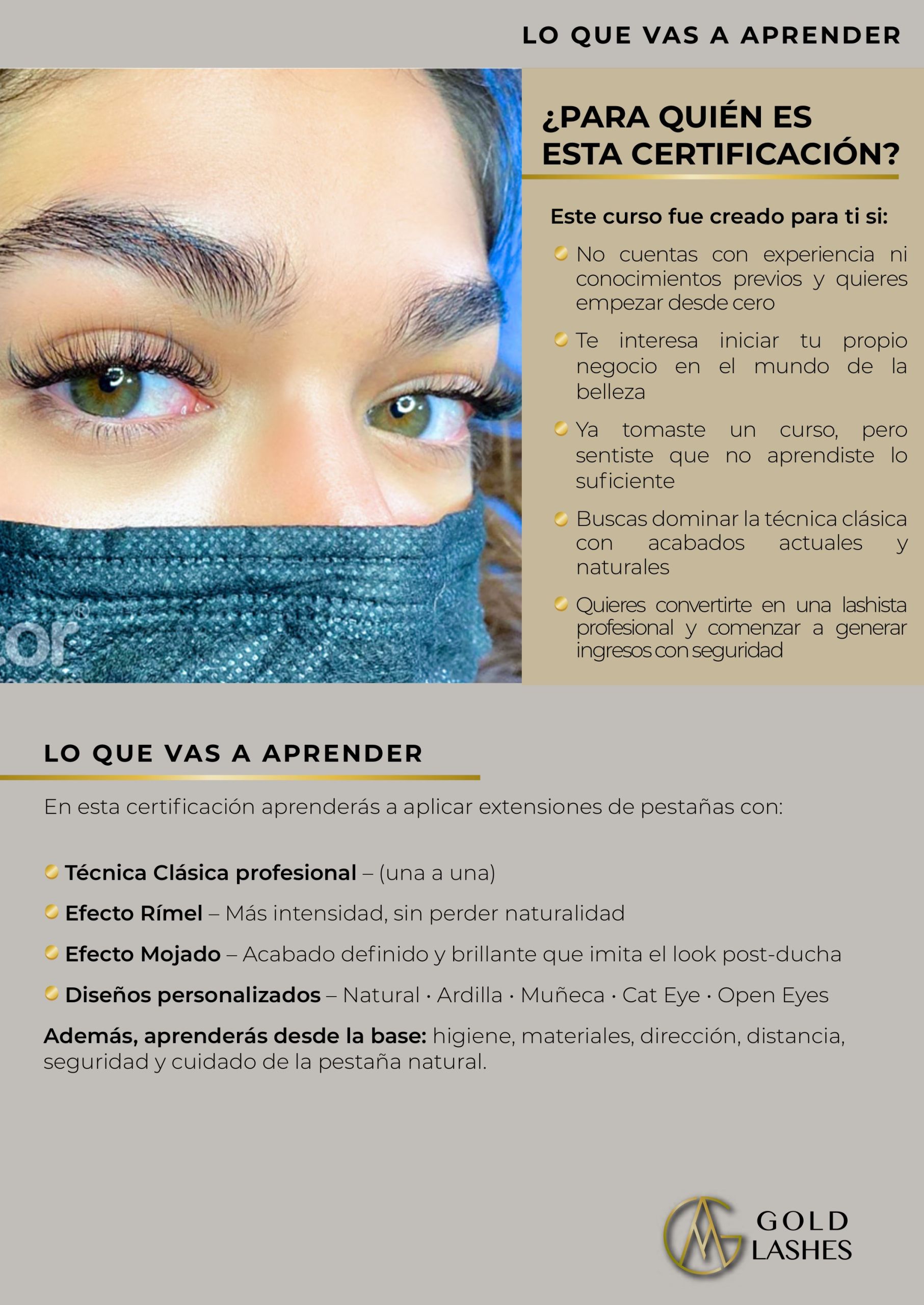 CERTIFICACIÓN GOLD LASHES NATURAL EXPERT ONLINE