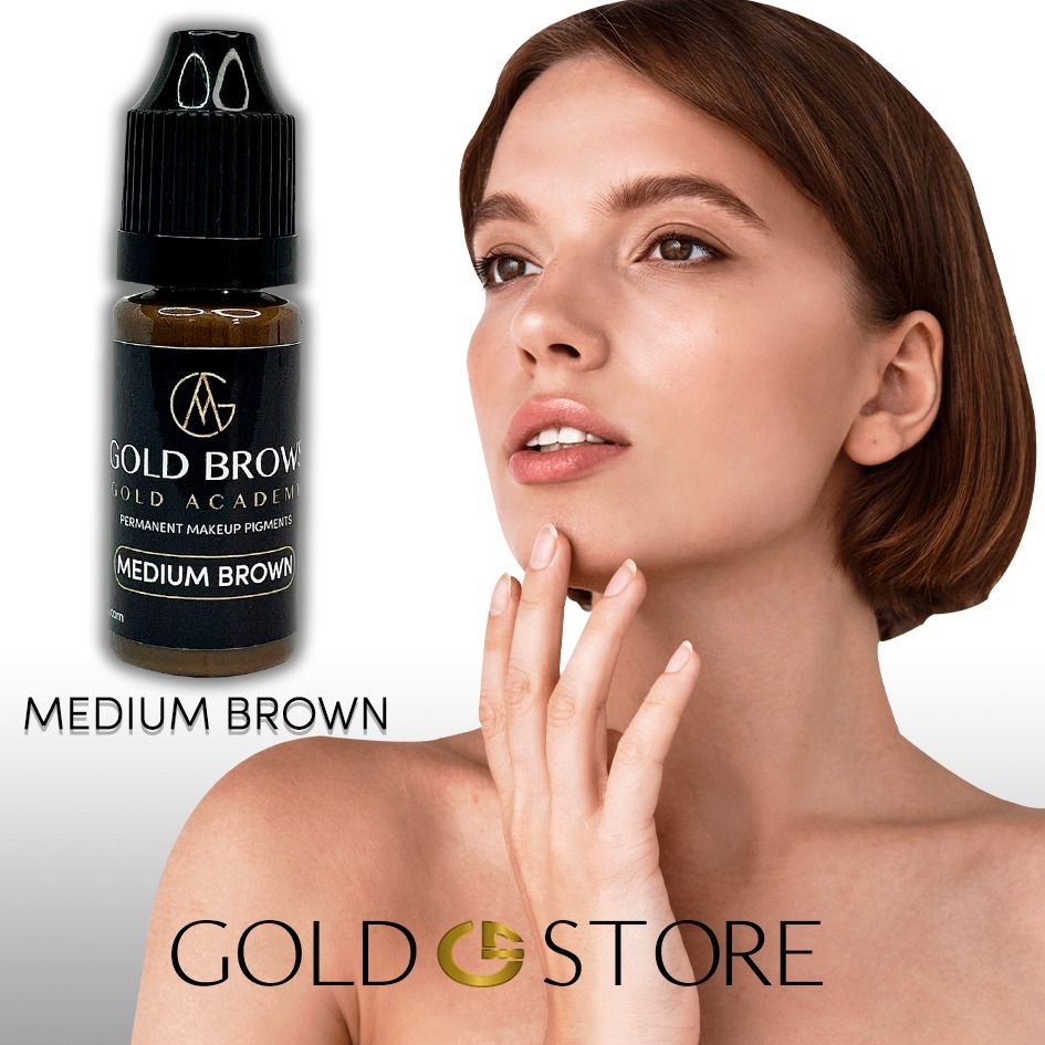 Pigmento Medium Brown Gold brows